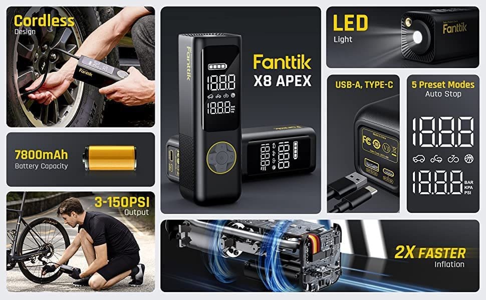 Fanttik X8 Portable Tire Inflator