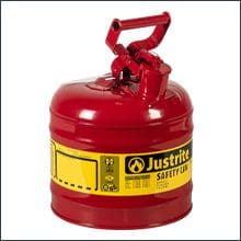 USA made Justrite Type I steel safety can kerosene gasoline diesel Easy to use