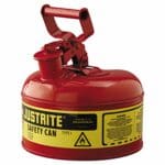 Justrite Galvanized Steel Type I Red Safety Can (Large ID Zone)