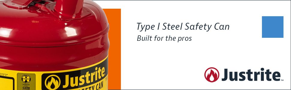 professional use safety can red fuel Type I steel