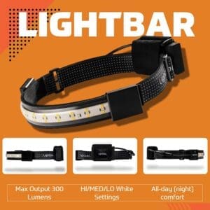 LIGHTBAR | LED Headlamp for Work and Play (300 to 500 Lumens)