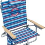 Tommy Bahama 5-Position Classic Lay Flat Folding Backpack Beach Chair