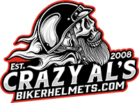 Crazy Al's Inc. Biker helmets logo