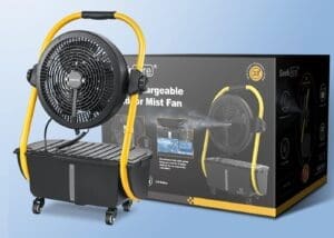 Geek Aire 12 or 16 Inch Rechargeable Battery Operated Fan with Metal Blades