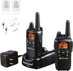 Midland LXT600BB FRS walkie talkie NOAA alerts