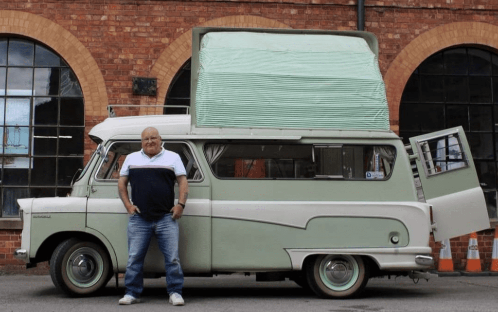 Tony Hall with Caity UK Classic Camper Club