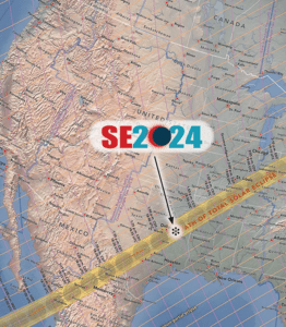 map of 2024 eclipse path over the USA