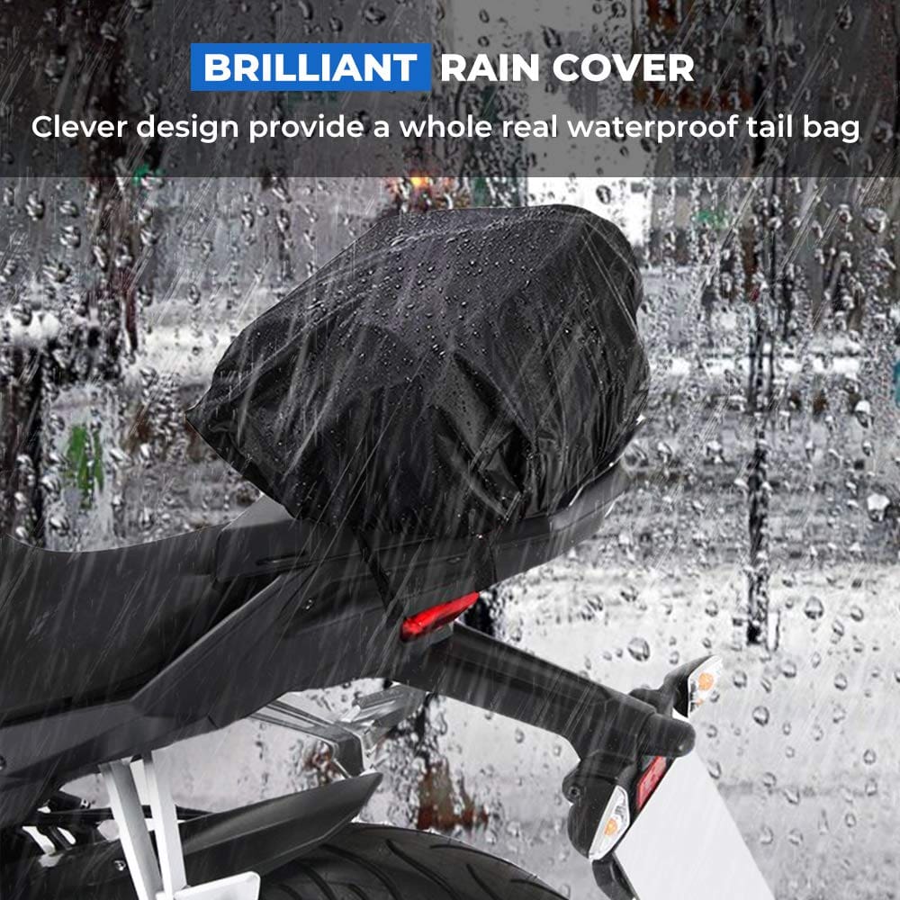 KemiMoto Expandable Motorcycle Tail Bag Rain Cover