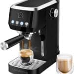 CASABREWS Espresso Coffee Machine with Steam Milk Frother and 49oz Removable Water Tank